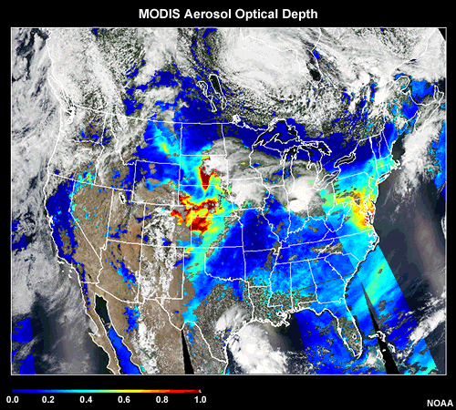 MODIS Aerosol Optical Depth