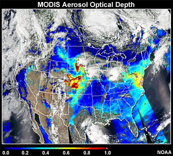 MODIS Aerosol Optical Depth
