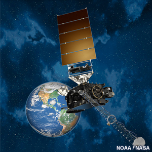 Artist's drawing of the GOES-R satellite