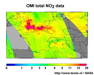 OMI total NO2 data
