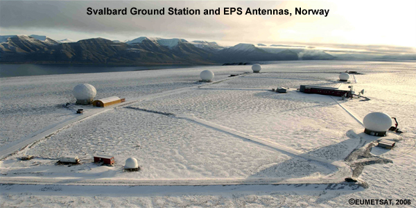 EPS Command and Data Acquisition stations at Svalbard, Norway.