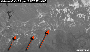 Meteosat vis image over the Alps