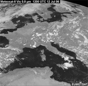 Meteosat VIS 0.8 micrometre