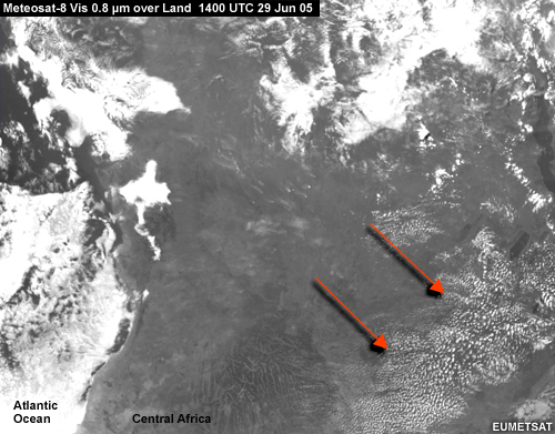 Meteosat Vis 0.8 over Land