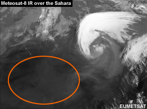 Meteosat IR over the Sahara