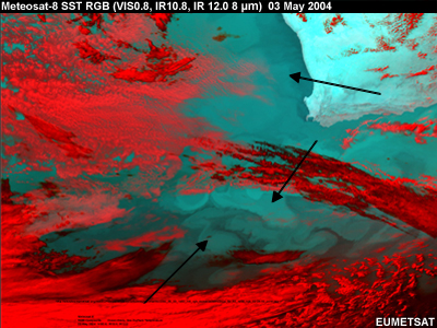 Meteosat SST RGB