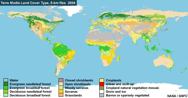 Terra Modis Land Cover Type