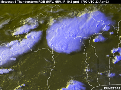 Meteosat Thunderstorm RGB