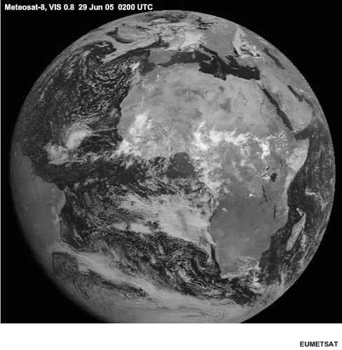 Meteosat Sunglint image