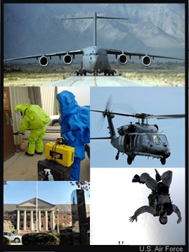 collage of photographs of the scenarios