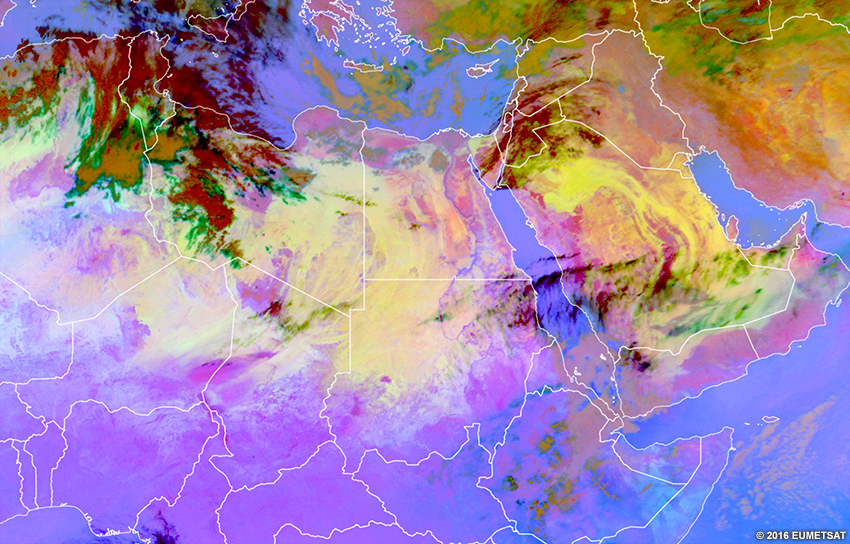 RGB poussière EUMETSAT sur l’Afrique, 1800 UTC 30 janvier 2016