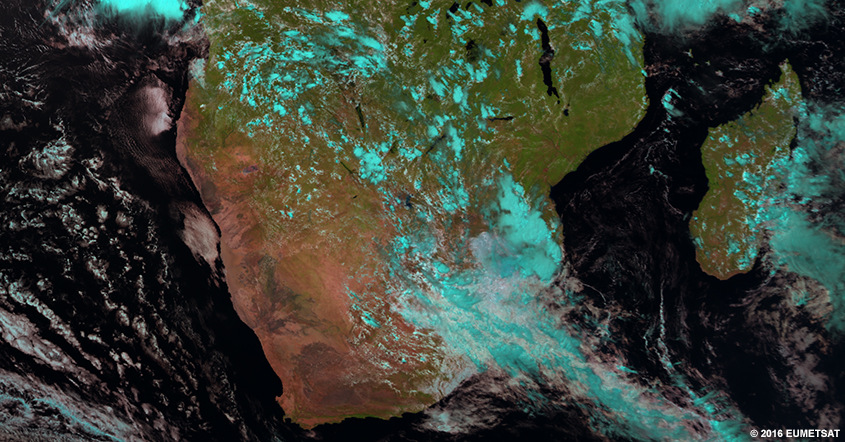 RGB poussière EUMETSAT sur l’Afrique, 1200 UTC 09 mars 2016