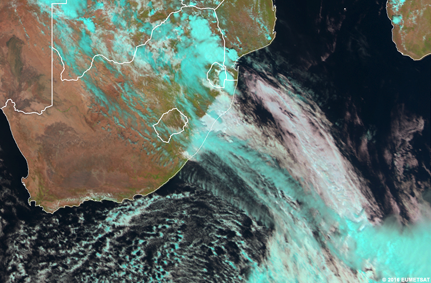 RGB poussière EUMETSAT sur l’Afrique, 1200 UTC 24 décembre 2016