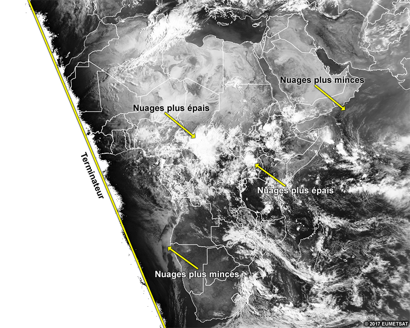 EUMETSAT visible sur l’Afrique, 0600 UTC 15 mai 2017
