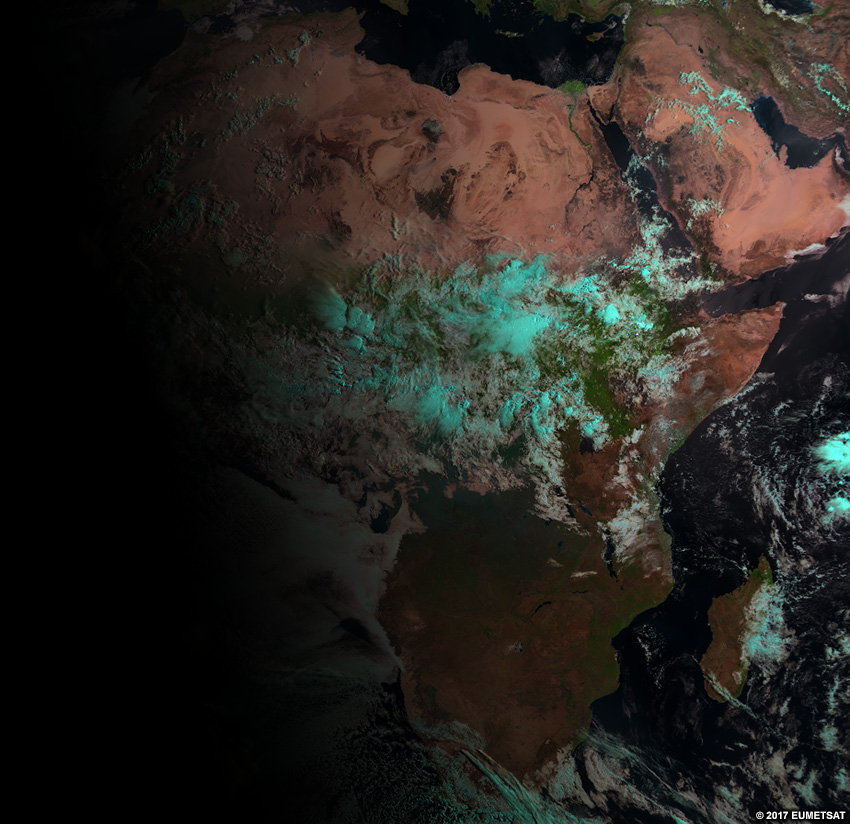 RGB poussière EUMETSAT sur l’Afrique, 0600 UTC 16 août 2017
