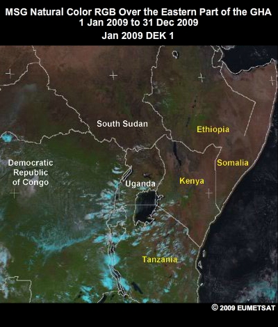 Animation of MSG Natural Color images over the eastern part of the Greater Horn of Africa in 2009
