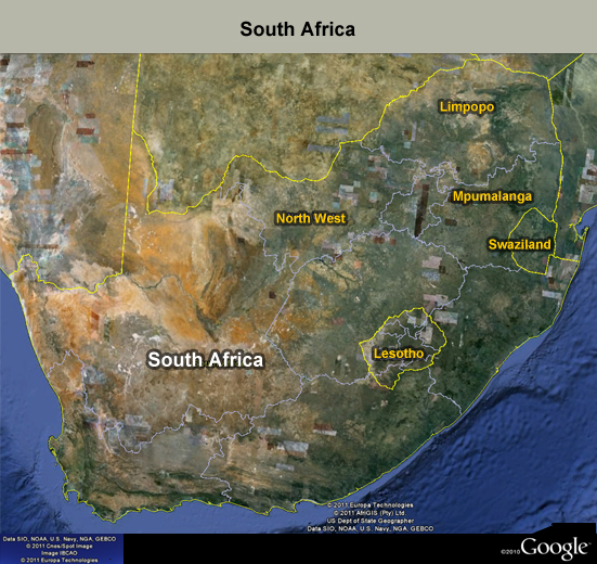 Map of South Africa