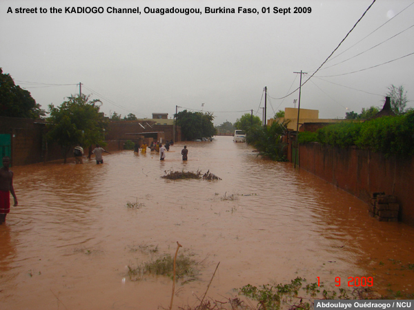 Photograph of flooding in Ouagadougou, Burkina Faso on 1 Sep 2009