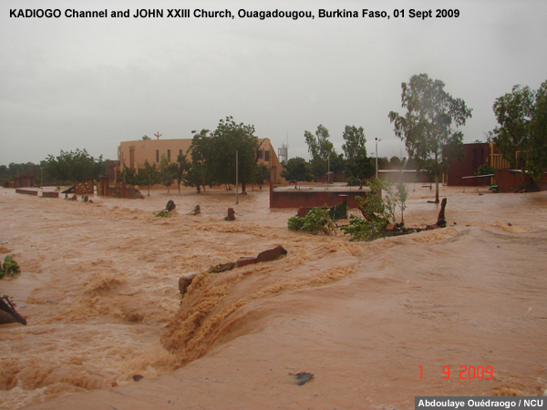 Photograph of flooding in Ouagadougou, Burkina Faso on 1 Sep 2009