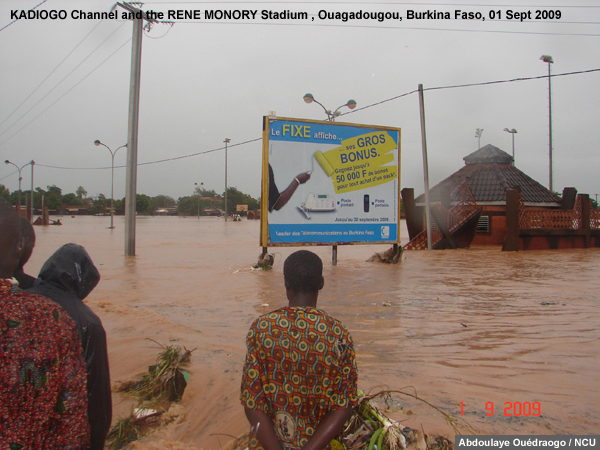 Photograph of flooding in Ouagadougou, Burkina Faso on 1 Sep 2009