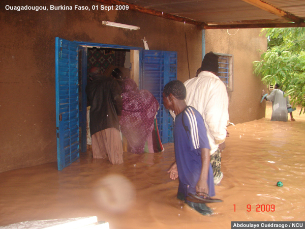 Photograph of flooding in Ouagadougou, Burkina Faso on 1 Sep 2009