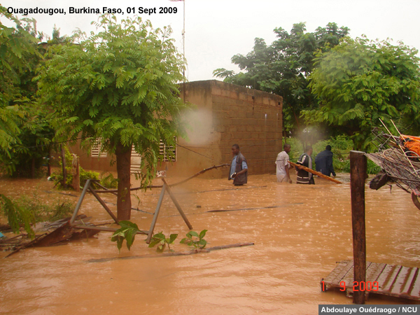 Photograph of flooding in Ouagadougou, Burkina Faso on 1 Sep 2009