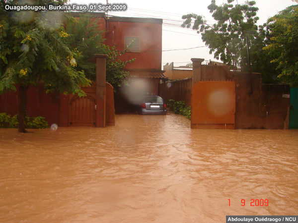Photograph of flooding in Ouagadougou, Burkina Faso on 1 Sep 2009