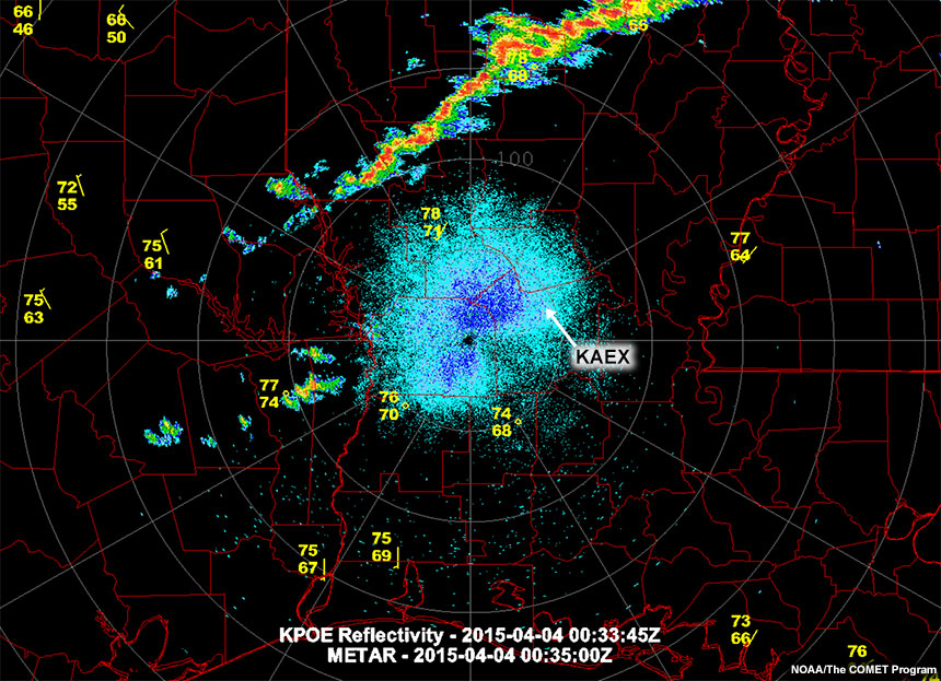 KPOE Radar Reflectivity 2