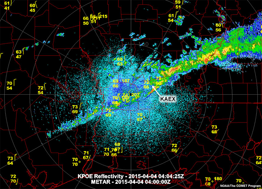 KPOE Radar Reflectivity 9
