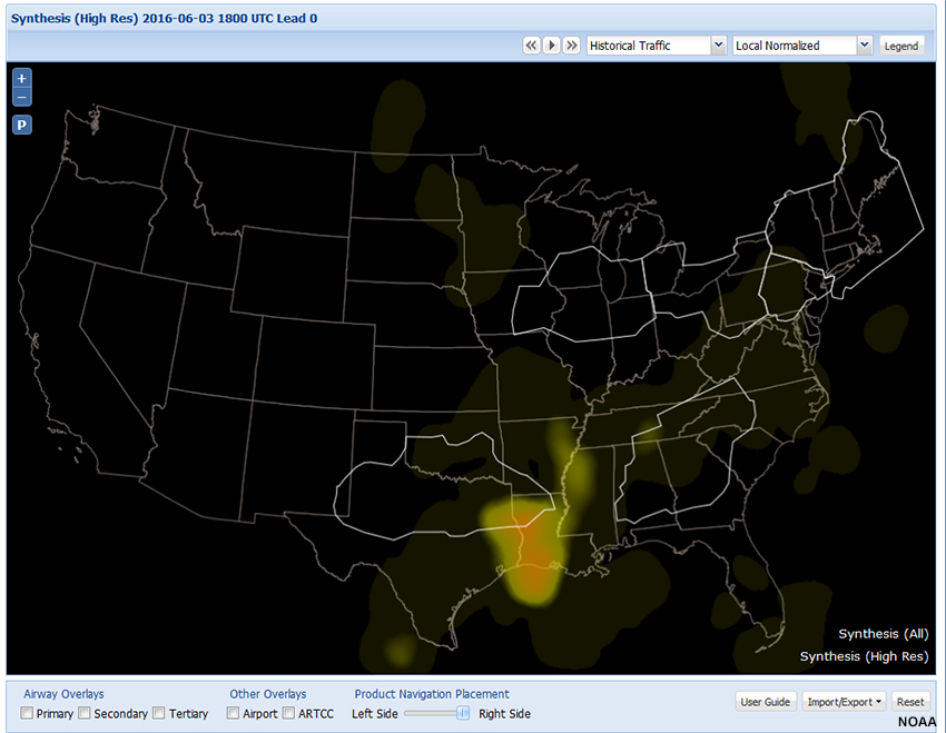 Screen capture of INSITE showing Synthesis (High Res) for 06/03/2016 1800 UTC
