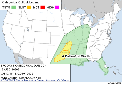 SPC day 1 categorical outlook issued at 1630Z.