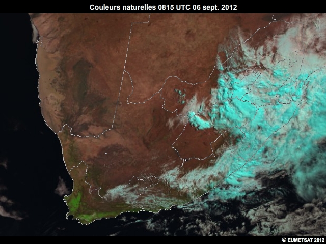 Imagerie EUMETSAT en couleurs naturelles, 6 sept. 2012, 0700  0900 UTC