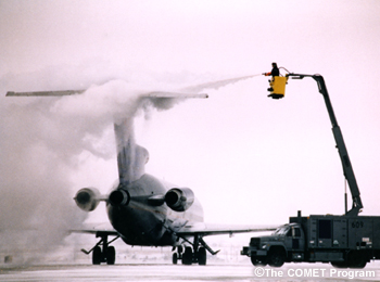 Foto de operaciones de deshielo.