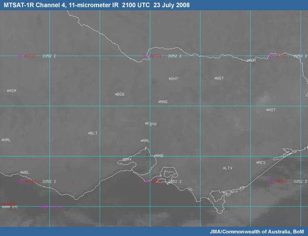 MTSAT-1R Channel 4, 11-micron IR