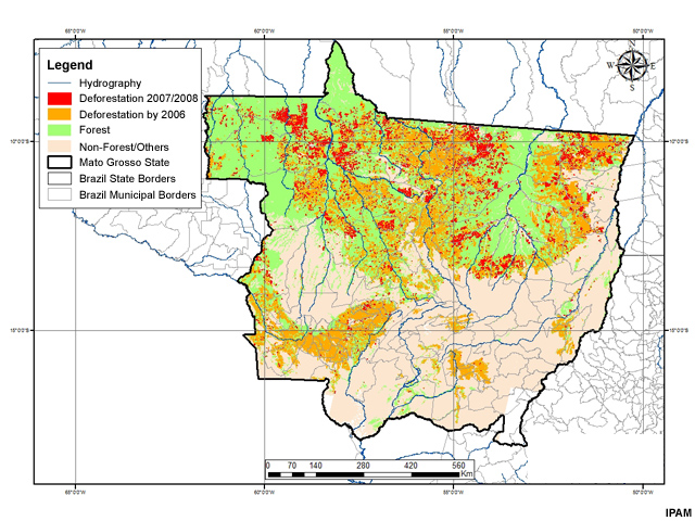 Deforestation in Mato Grosso, Brazil Deforestation in Mato Grosso, Brazil