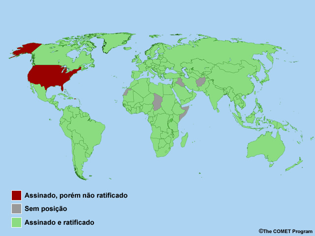 Mapa dos países que assinaram e/ou ratificaram o Protocolo de Quioto. Mapa dos países que assinaram e/ou ratificaram o Protocolo de Quioto.