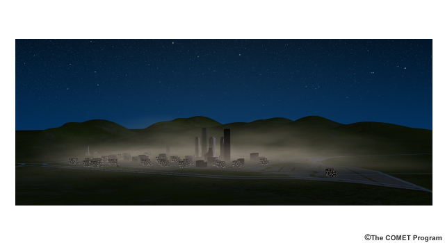 urban heat island at night