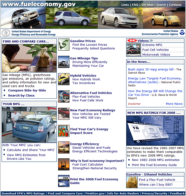 fueleconomy site