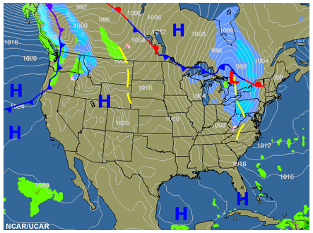 forecast map