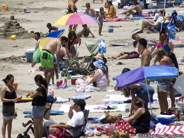 People at the beach