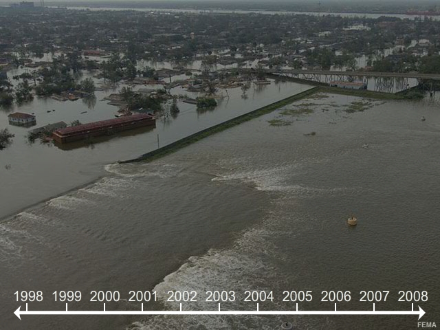 timeline of flooding and disease