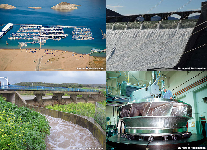 Collage of different infrastructure types.
