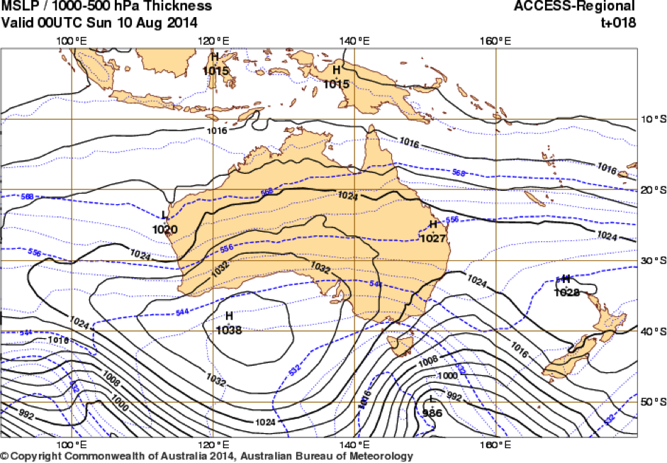 MSLP/Precipitation Map