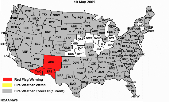 Red Flag Watches and Warnings.