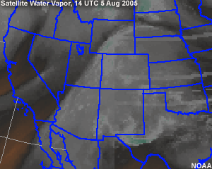 Map showing regional distributions of High Plains and pre-monsoonal moisture surge patterns.