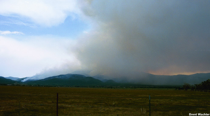Fire activity has diminished significantly.