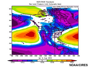 Alaska sea level pressure 