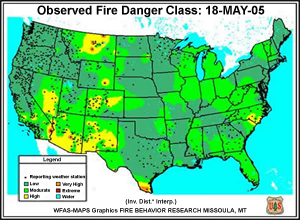 fire danger graphic may 18