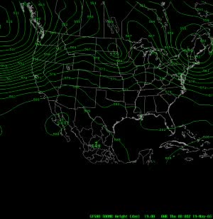 may 2005 500 millibar height map