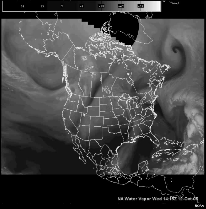 a water vapor satellite image